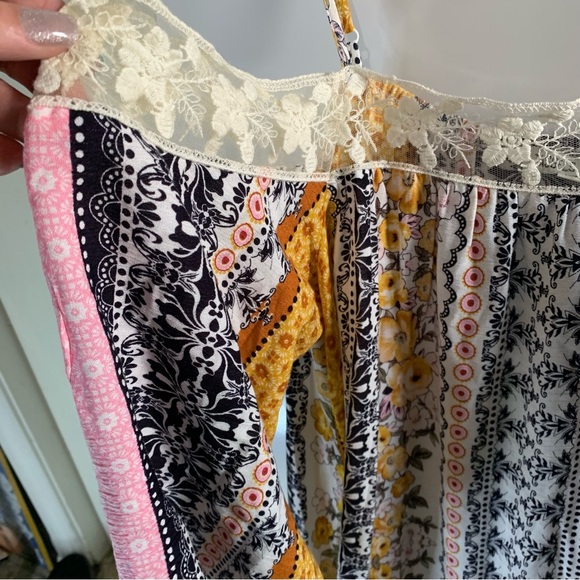 Tassels and Lace Cold Shoulder Boho dress - Picture 12 of 12